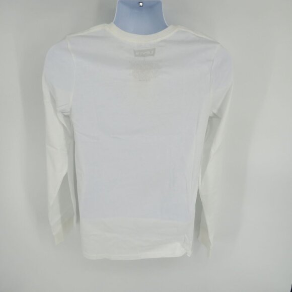 Levi's Men's XXL White Long Sleeve Graphic Tee With Logo NWT - Picture 4 of 5